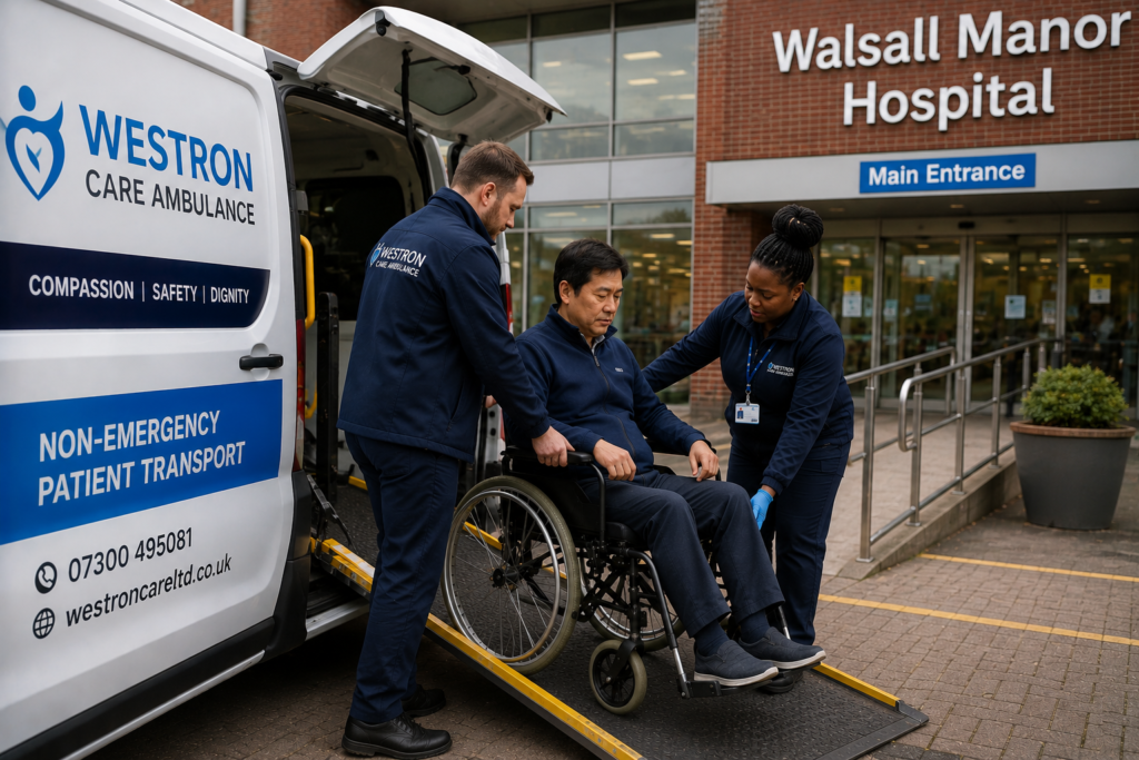 Westron staff on wheelchair job